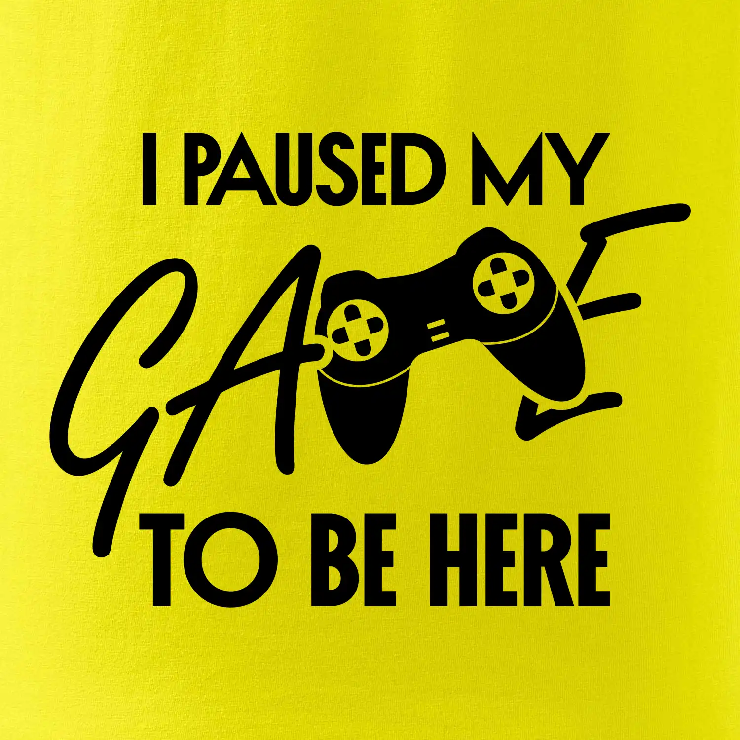 I paused my game to be here