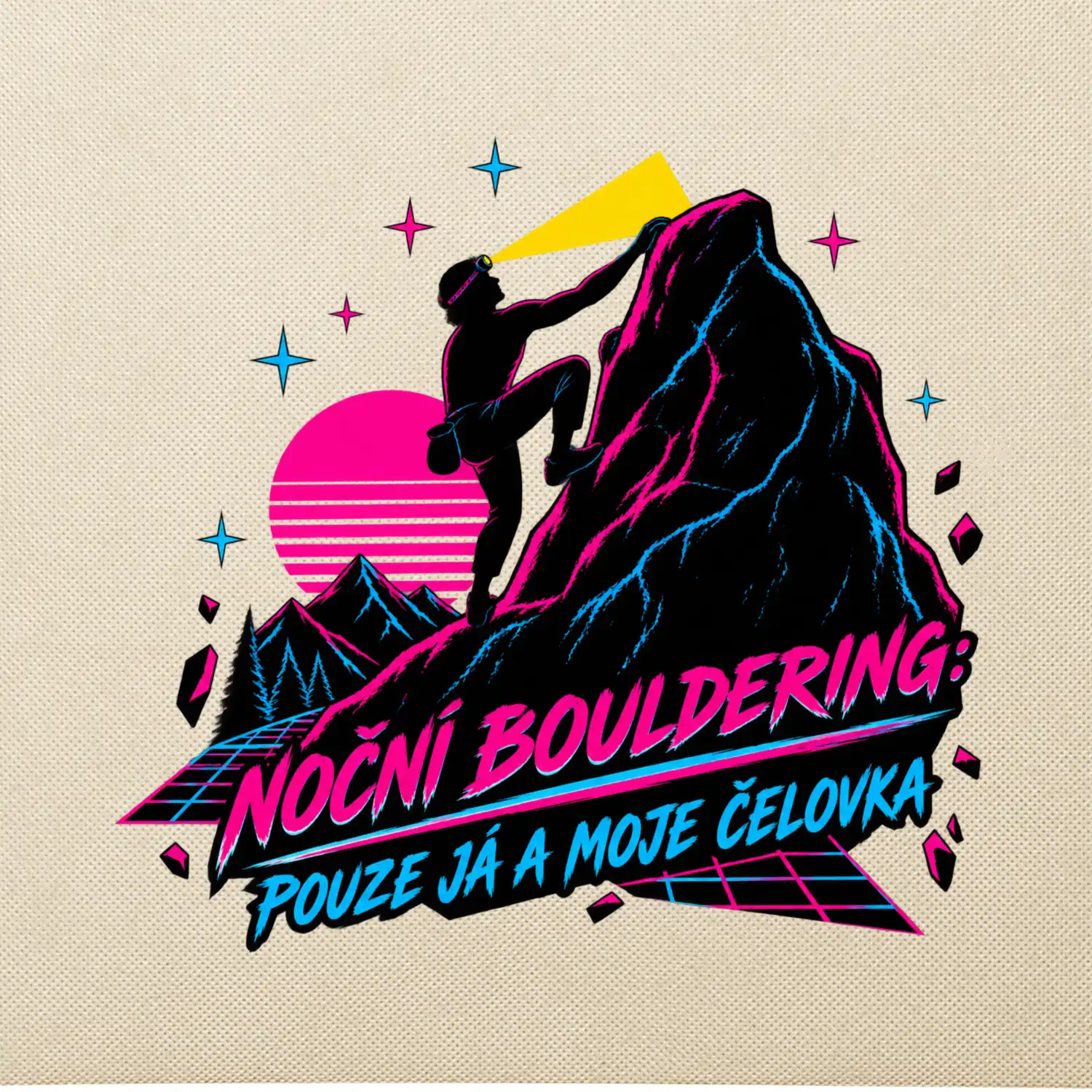 Noční bouldering s čelovkou