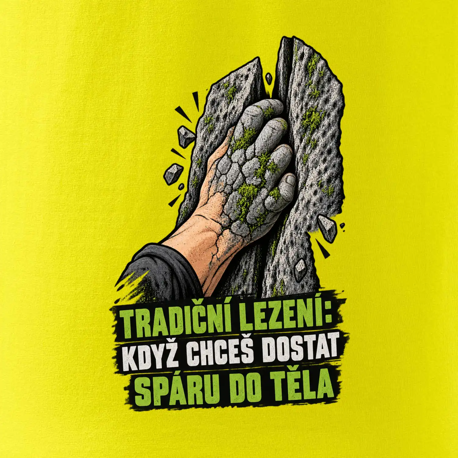 Tradiční lezení se spárou v těle