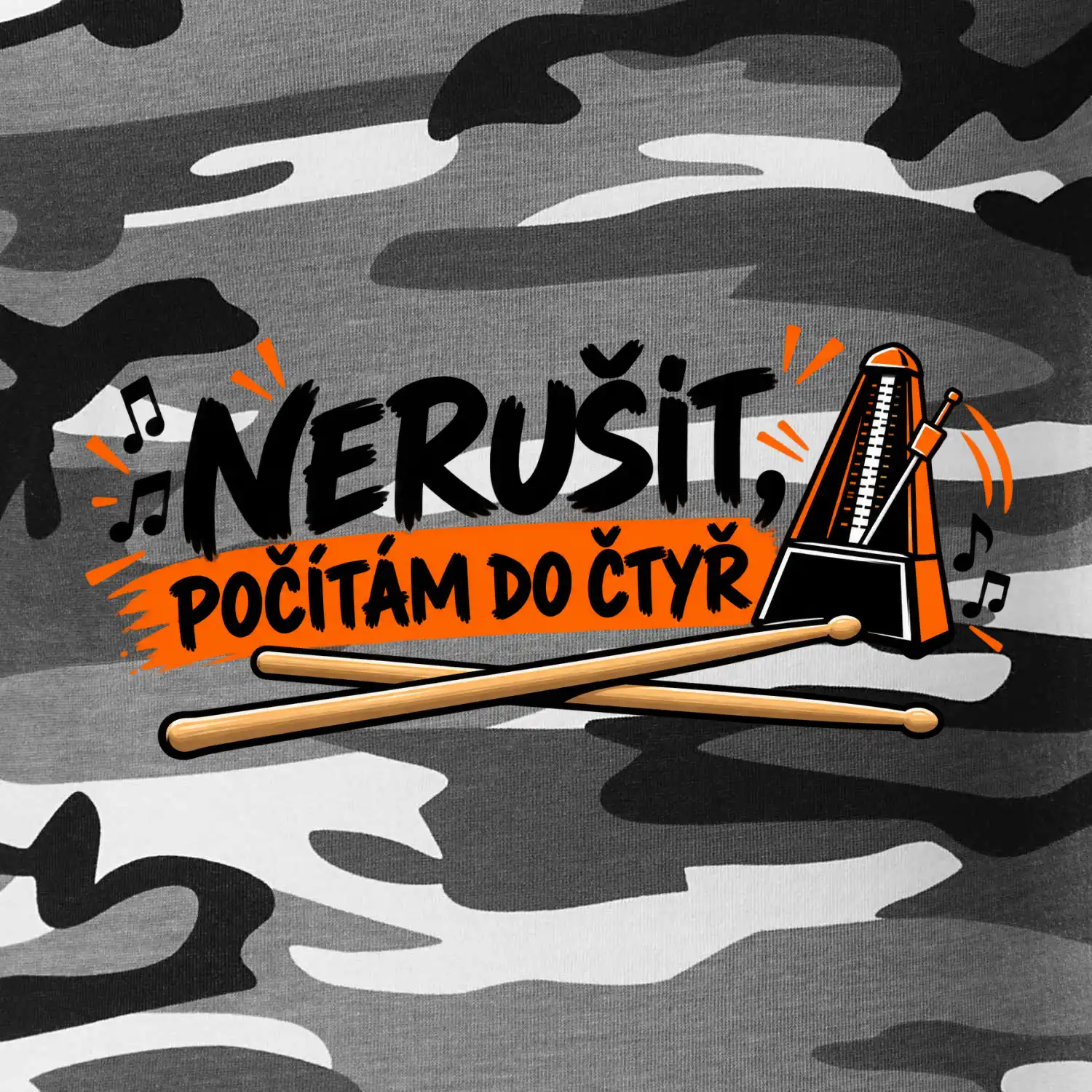 Nerušit počítám do čtyř - metronom a paličky