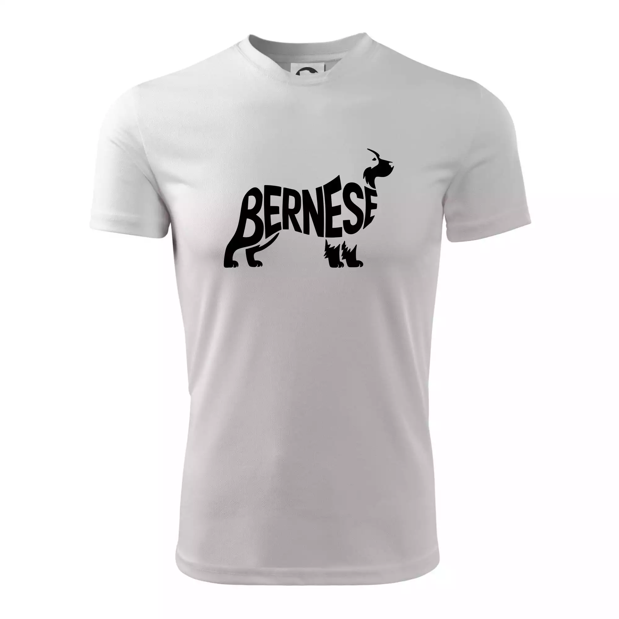 Bernese Mountain Dog nápis v těle