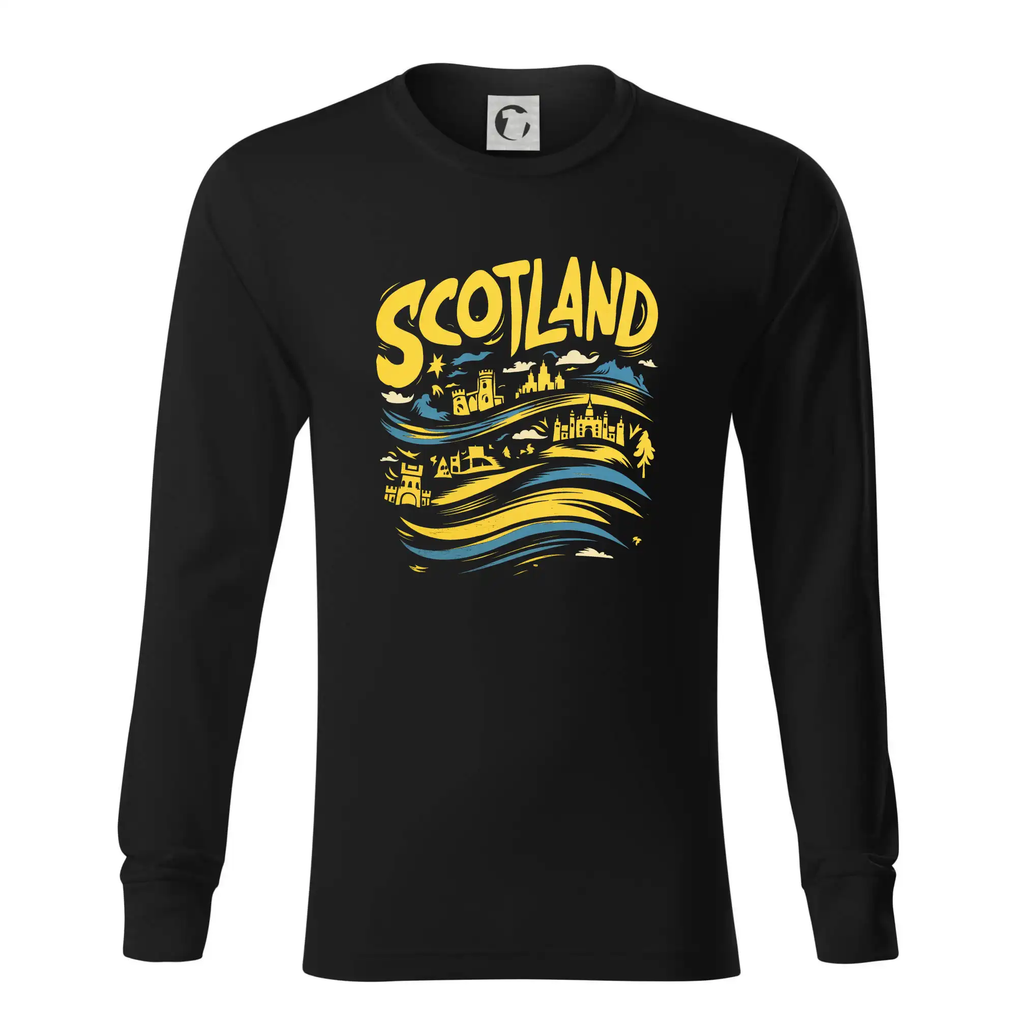 Scotland kreslené vlny