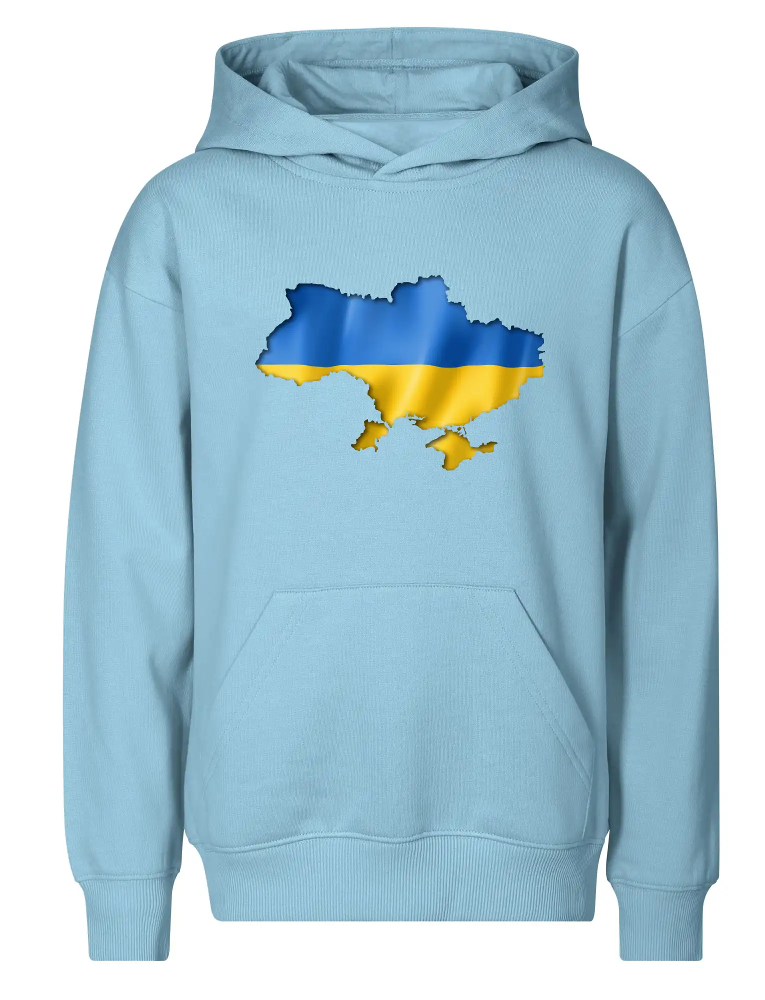 Ukrajina vlajka mapa