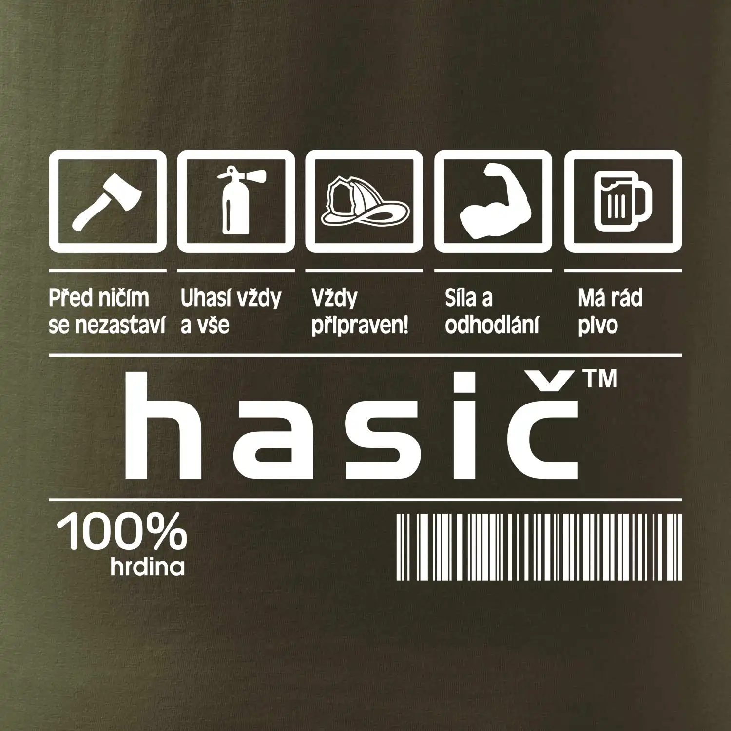 Čárový kód - Hasič