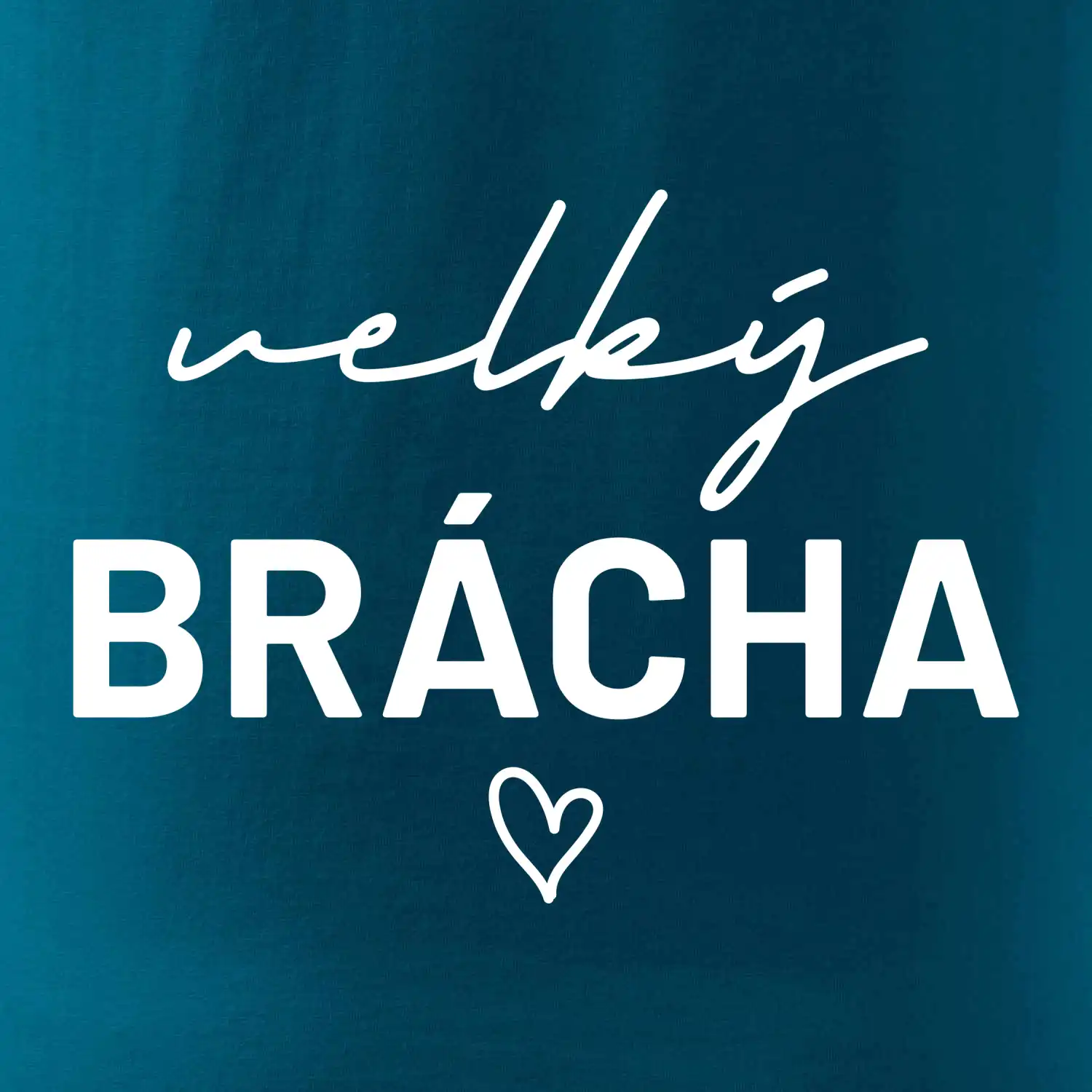 Velký brácha - nápis na prsou