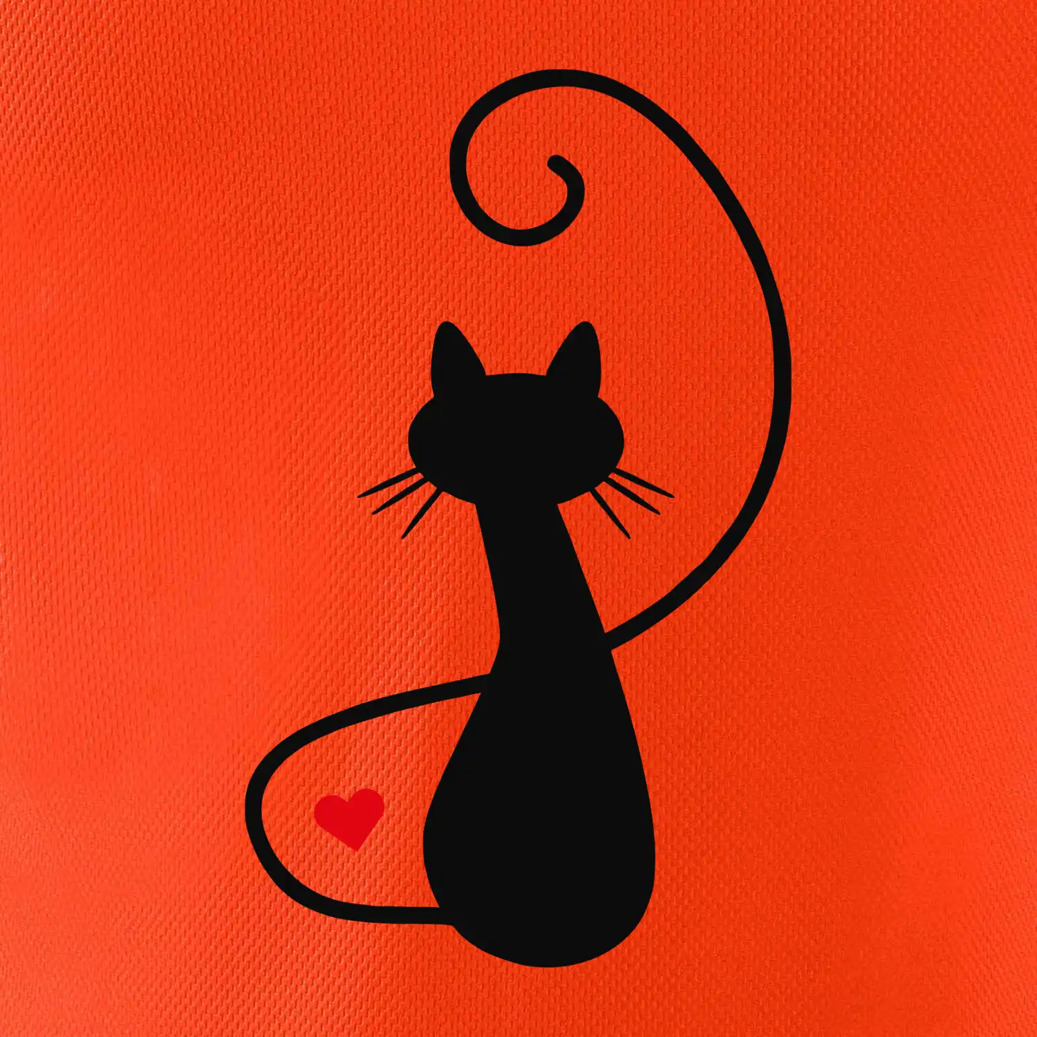 Zamilovaná kočka zpředu