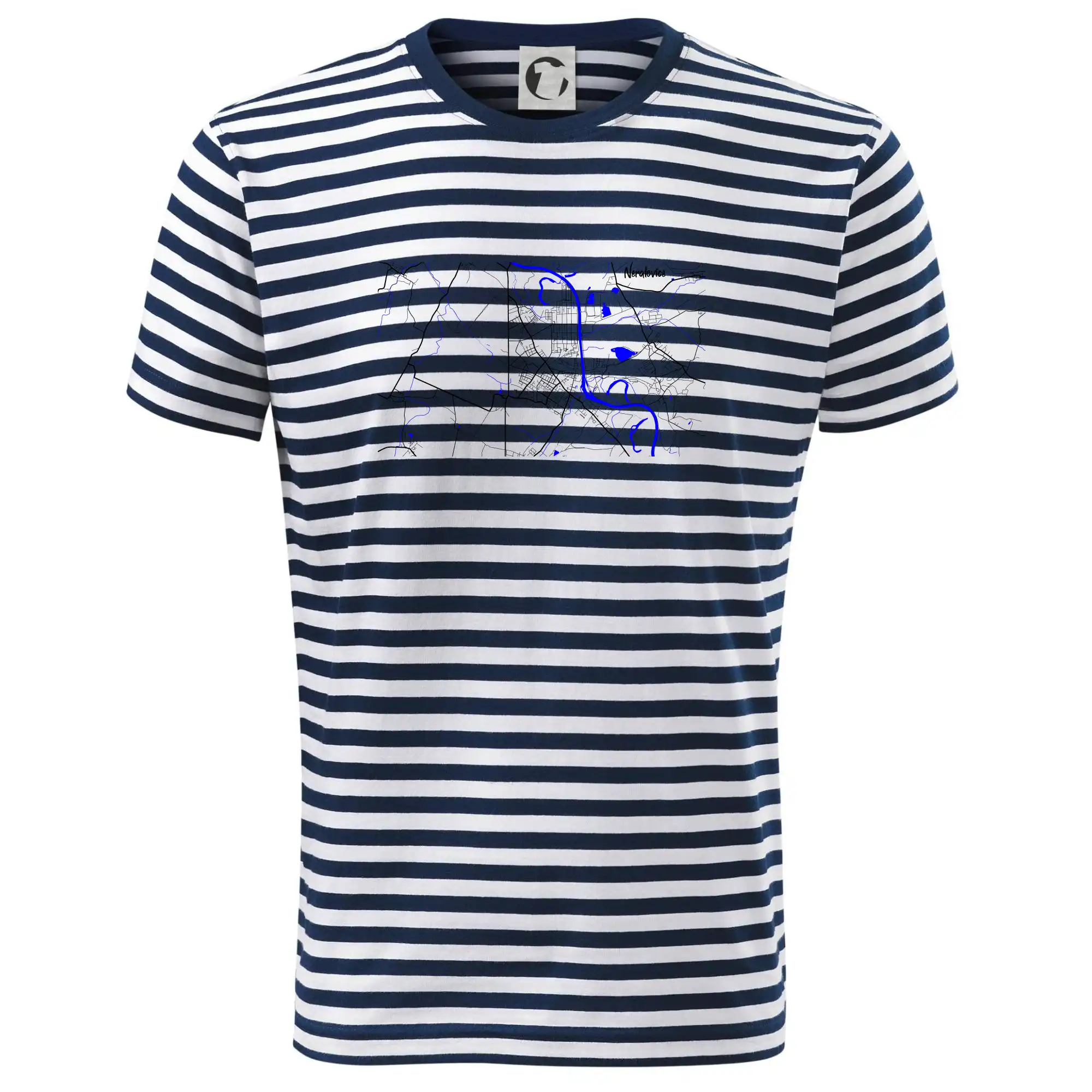 Neratovice - Mapa s vodními toky