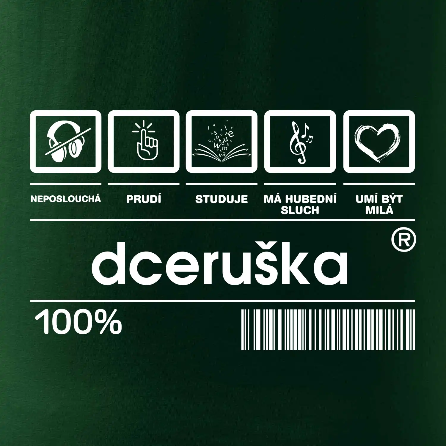 Čárový kód - Dceruška