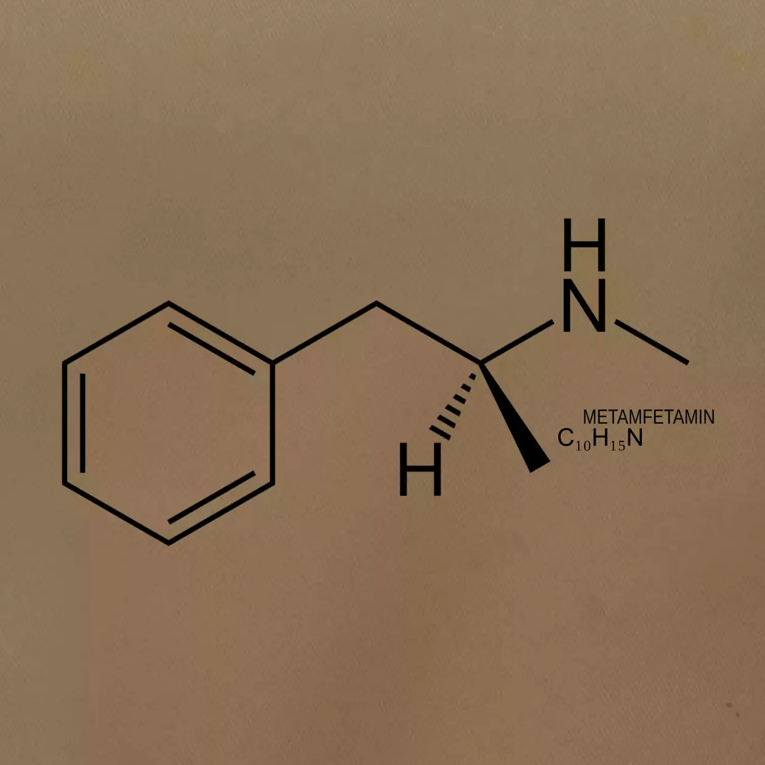 Molekulární struktura pervitin