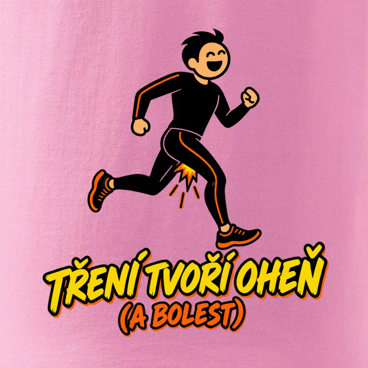 Běžecké tření tvoří oheň