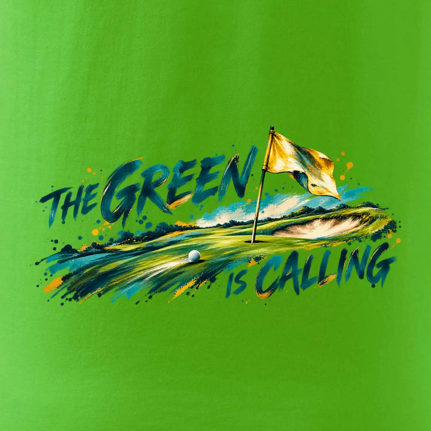 The green is calling malovaný golf