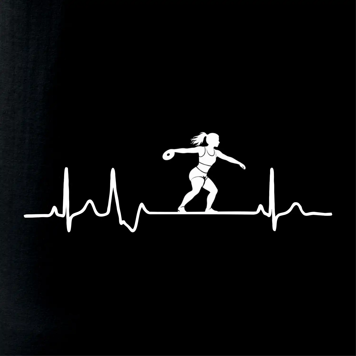 EKG hod diskem