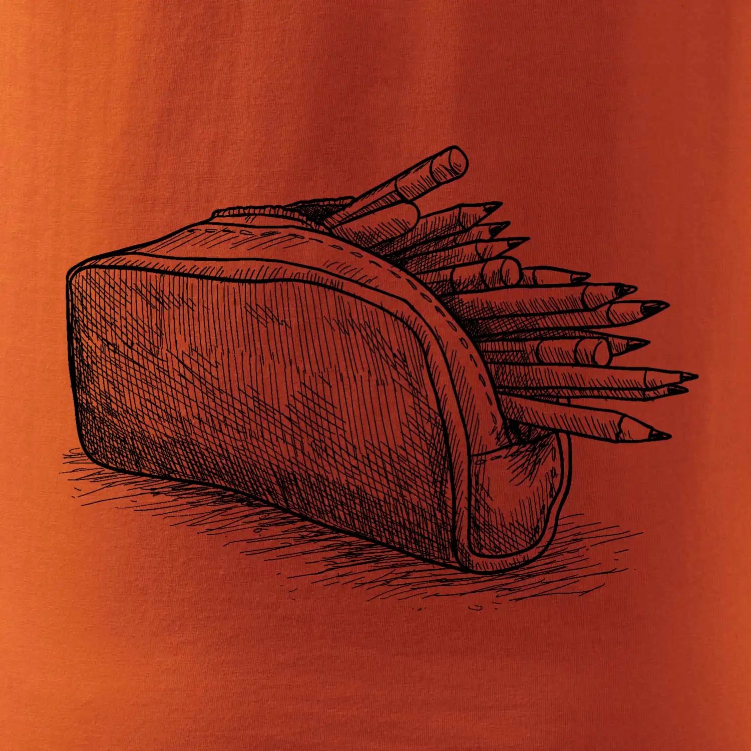 Školní penál kreslený