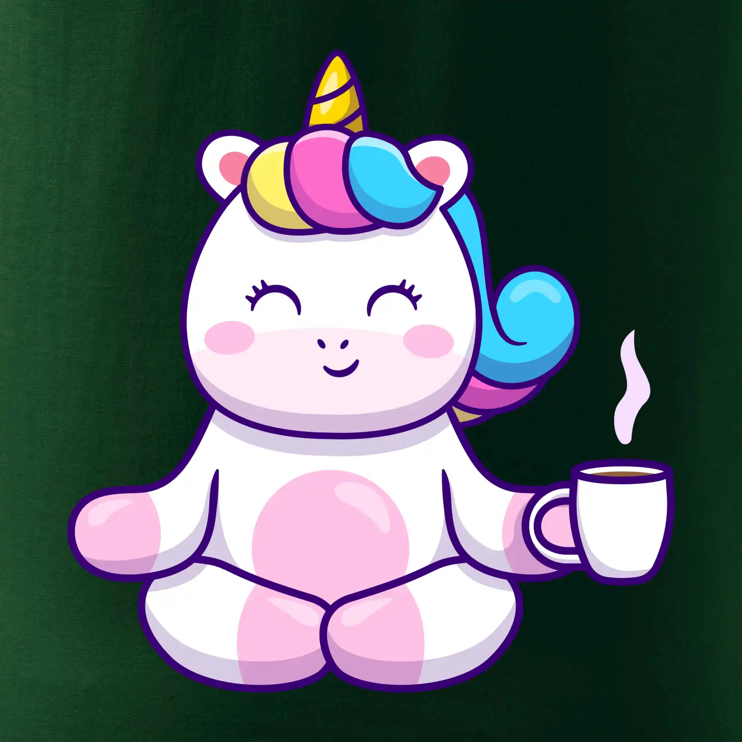 Yoga - jednorožec káva