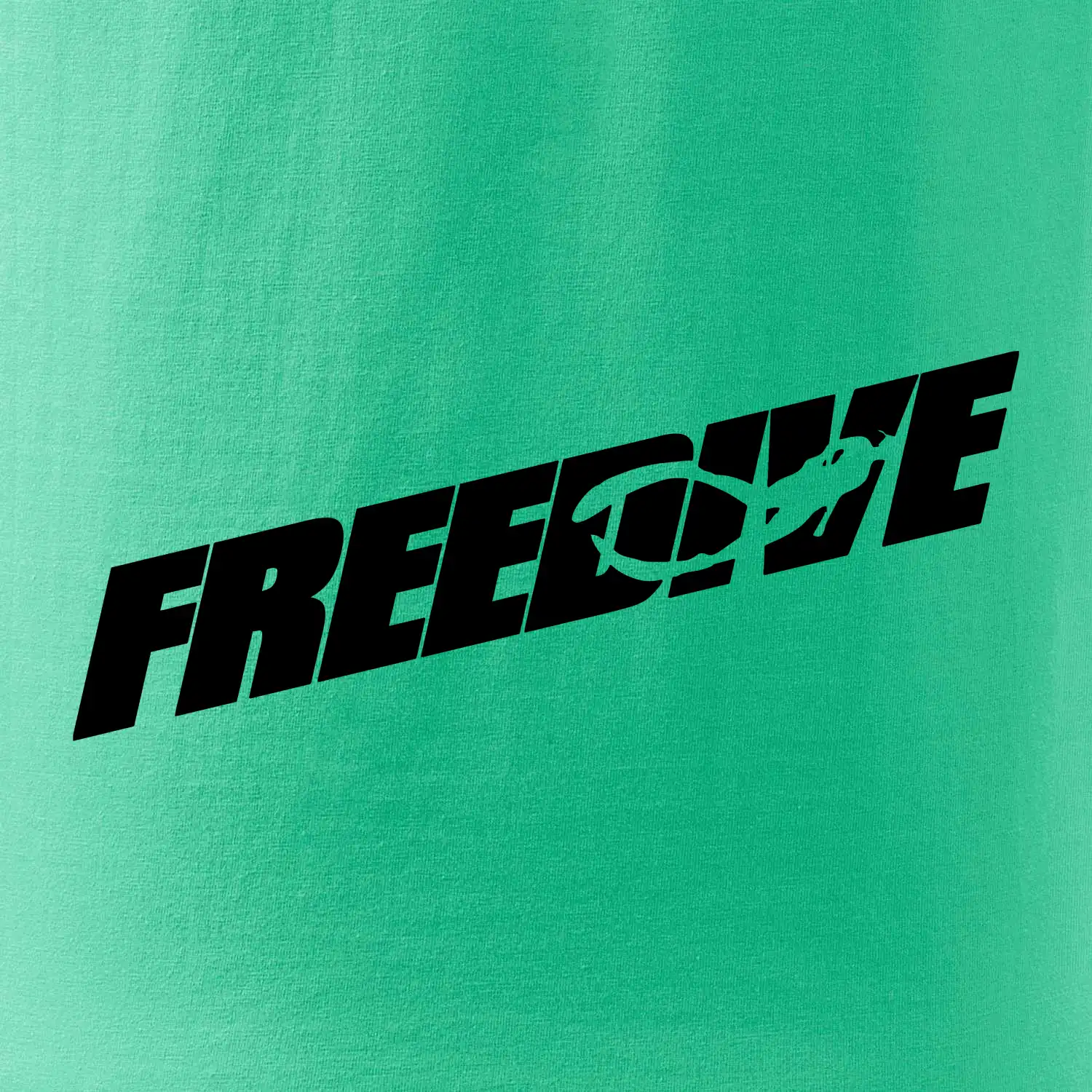 Freedive - nápis s potápěčem