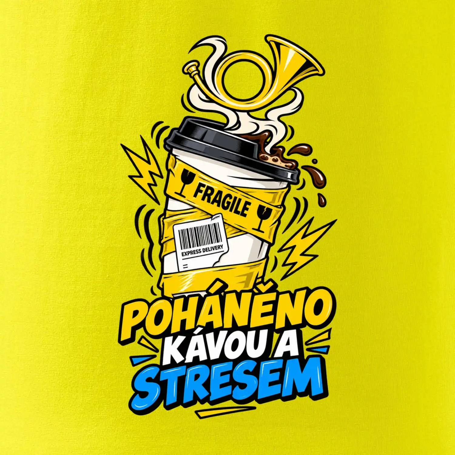 Poháněno kávou a stresem