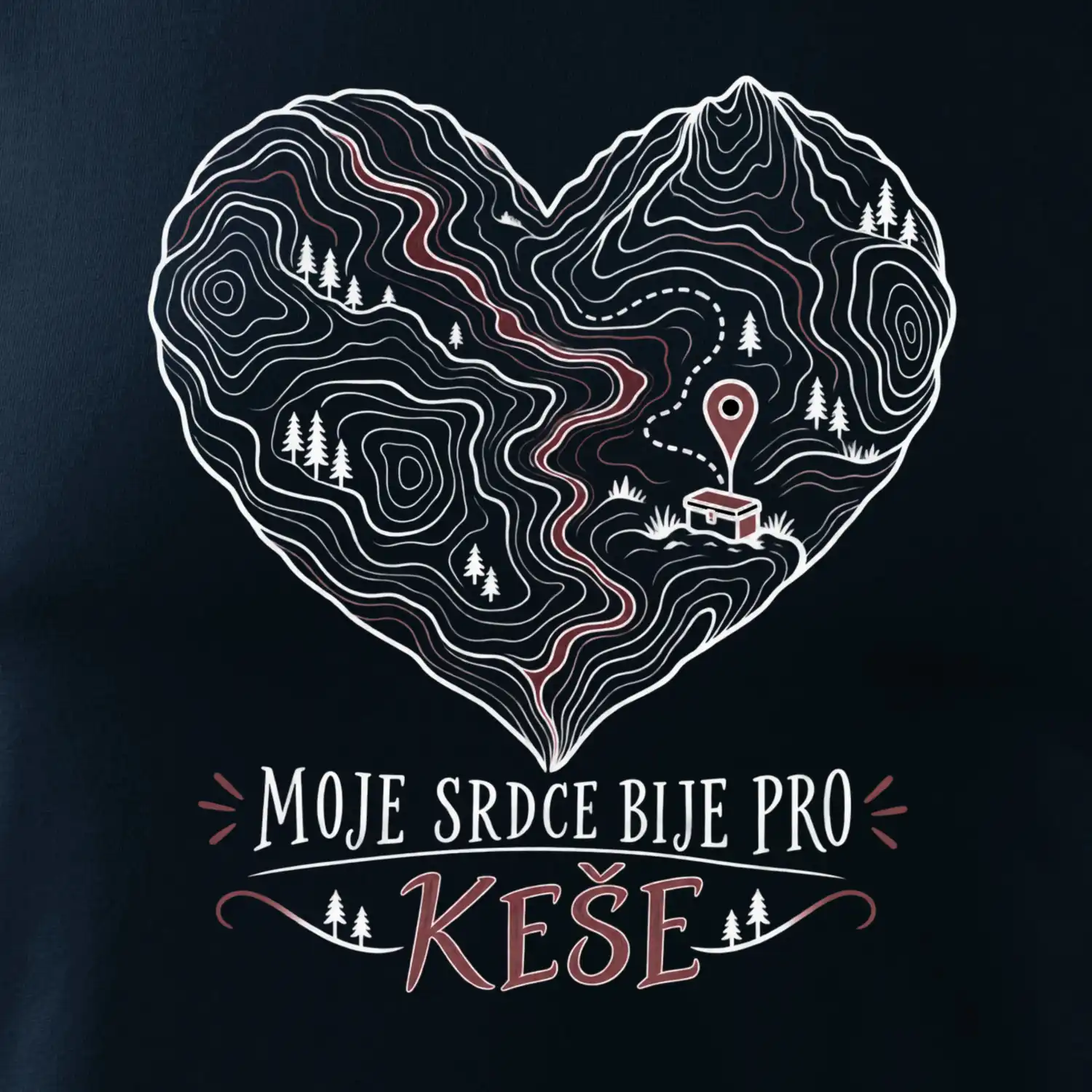 Moje srdce bije pro keše topografické srdce