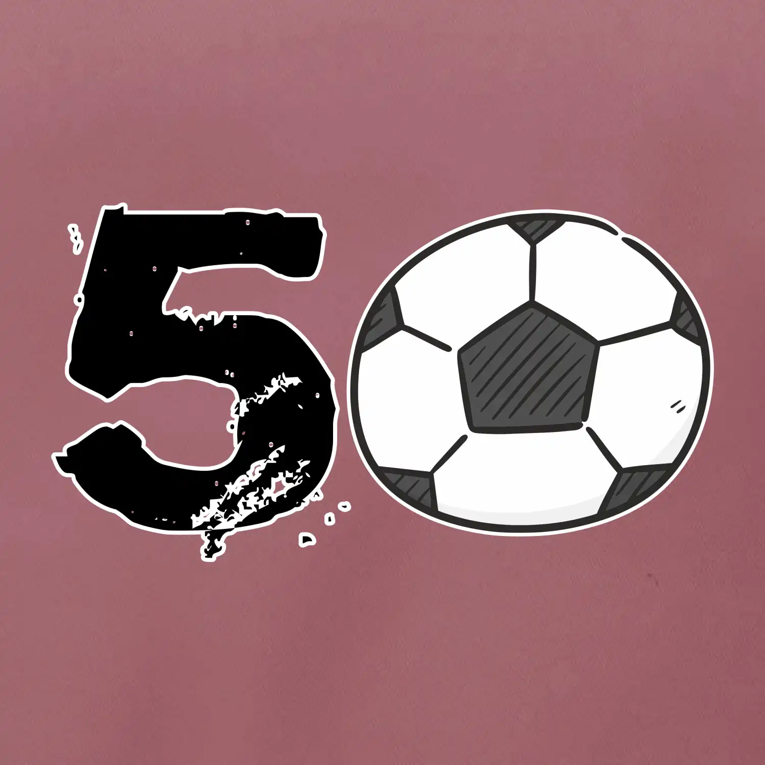 Fotbal kulaté narozeniny 50