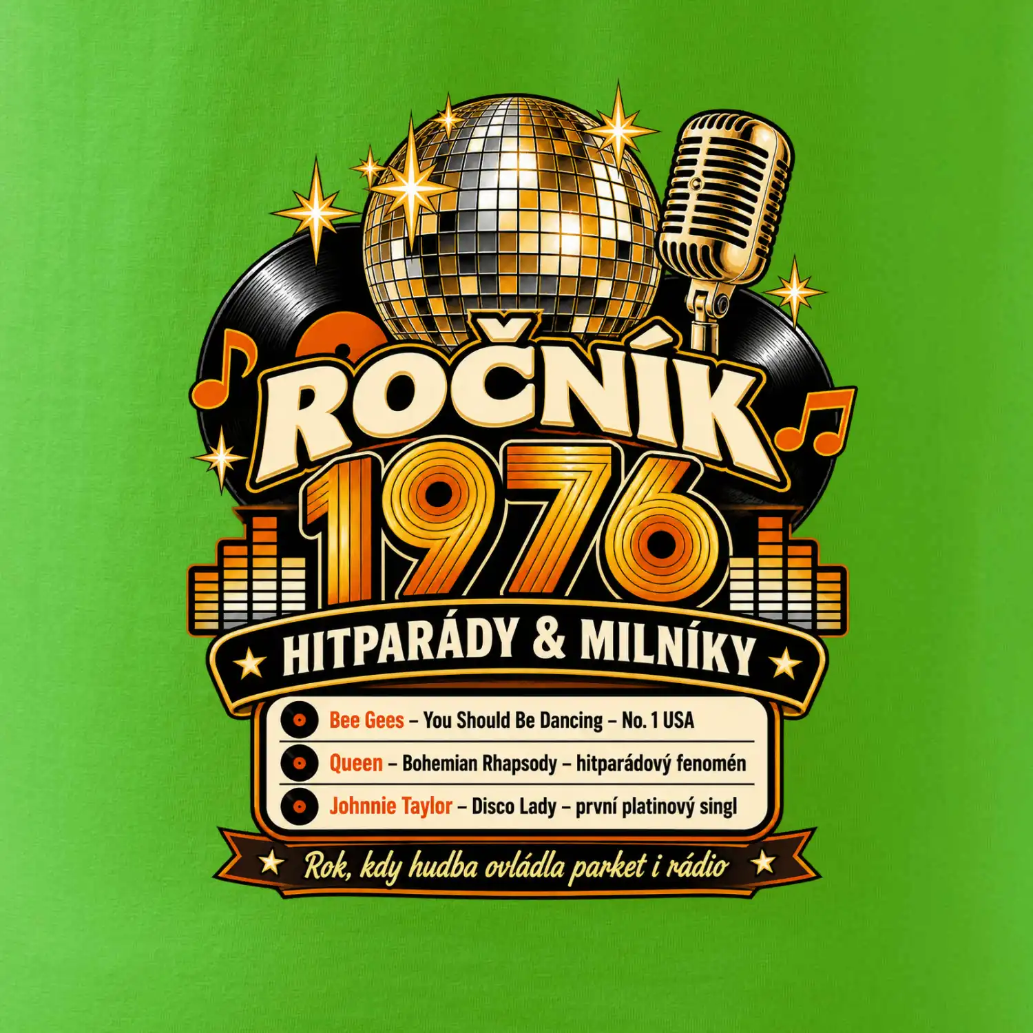 Ročník 1976 hitparády a milníky