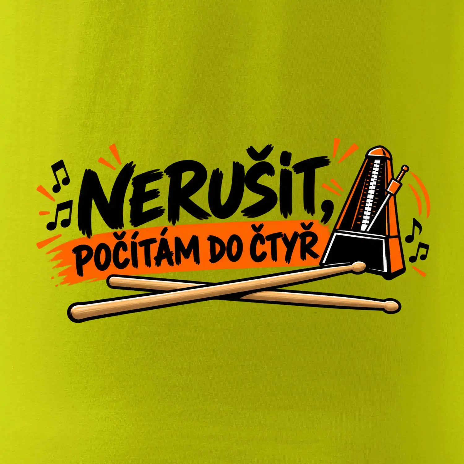 Nerušit počítám do čtyř - metronom a paličky