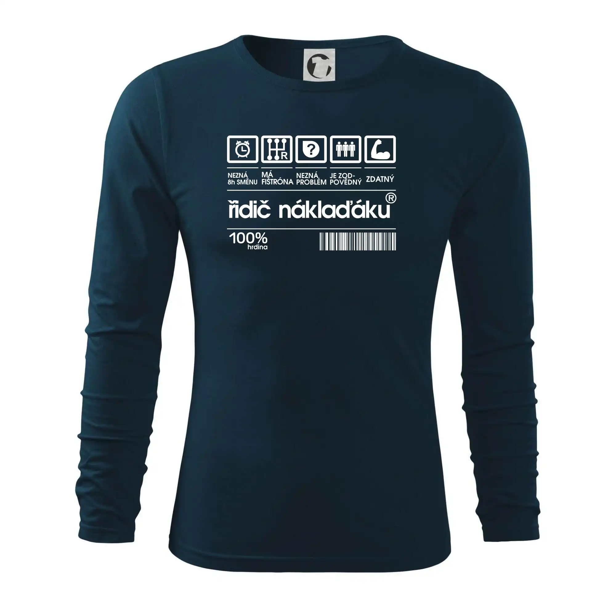 Čárový kód řidič náklaďáku