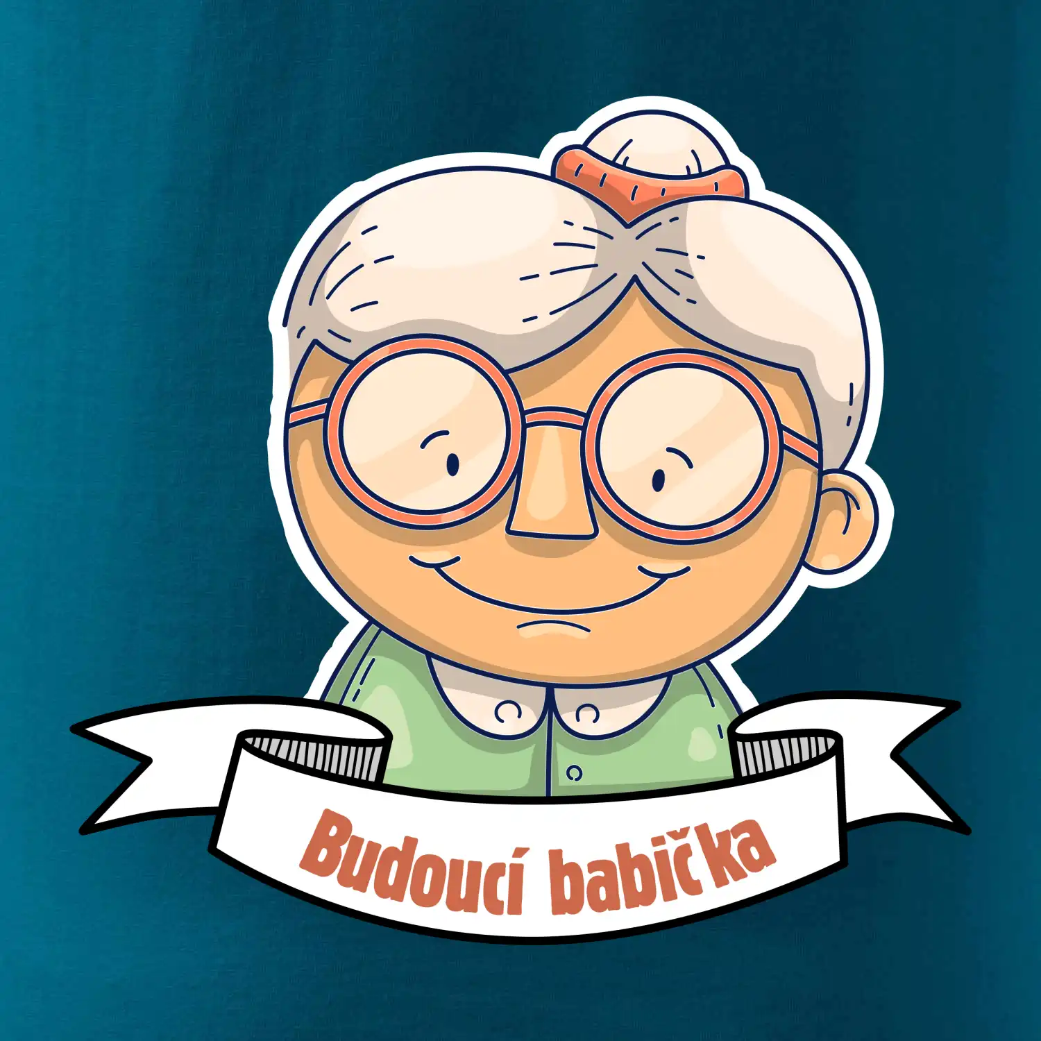 Budoucí babička kreslená