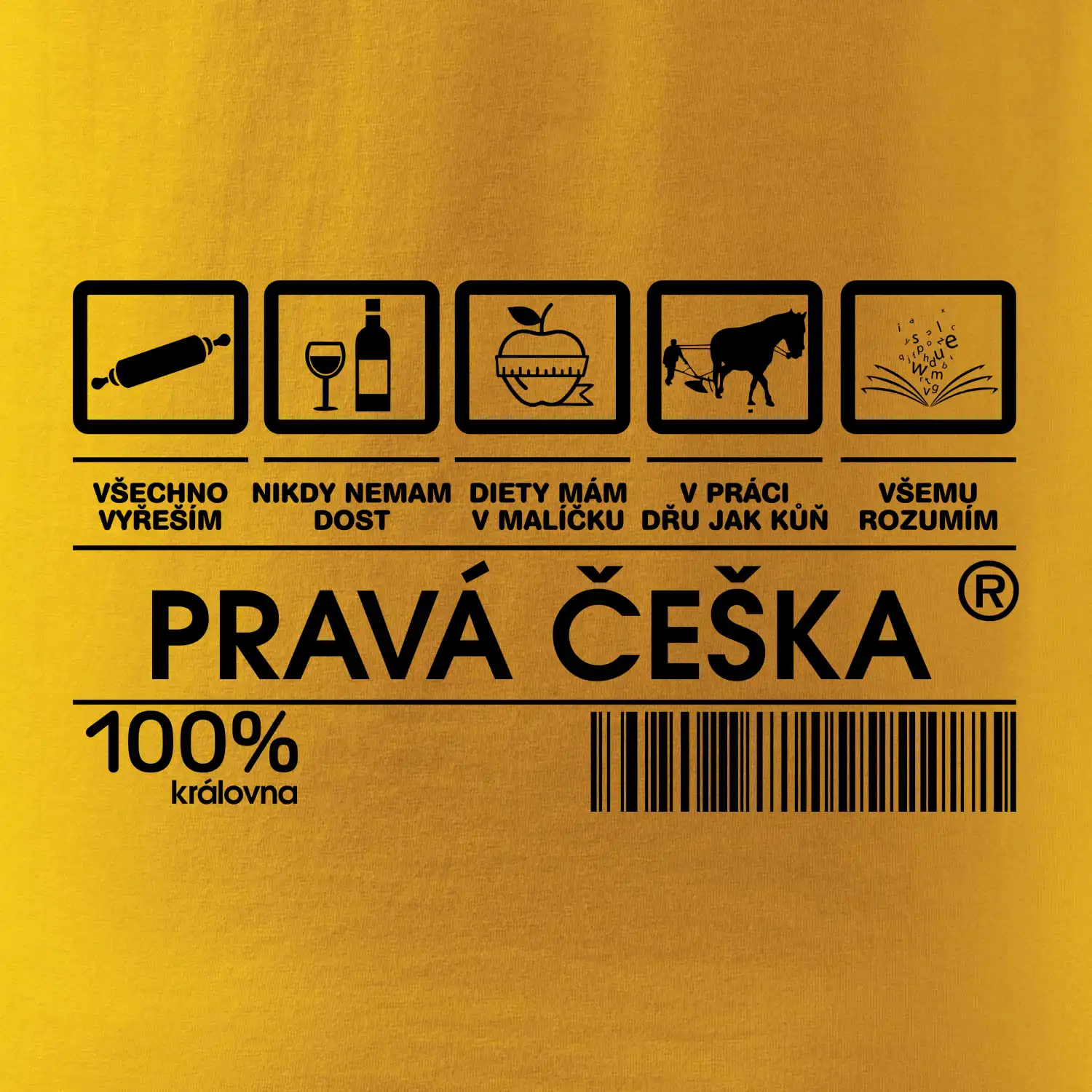 Čárový kód  - Pravá Češka