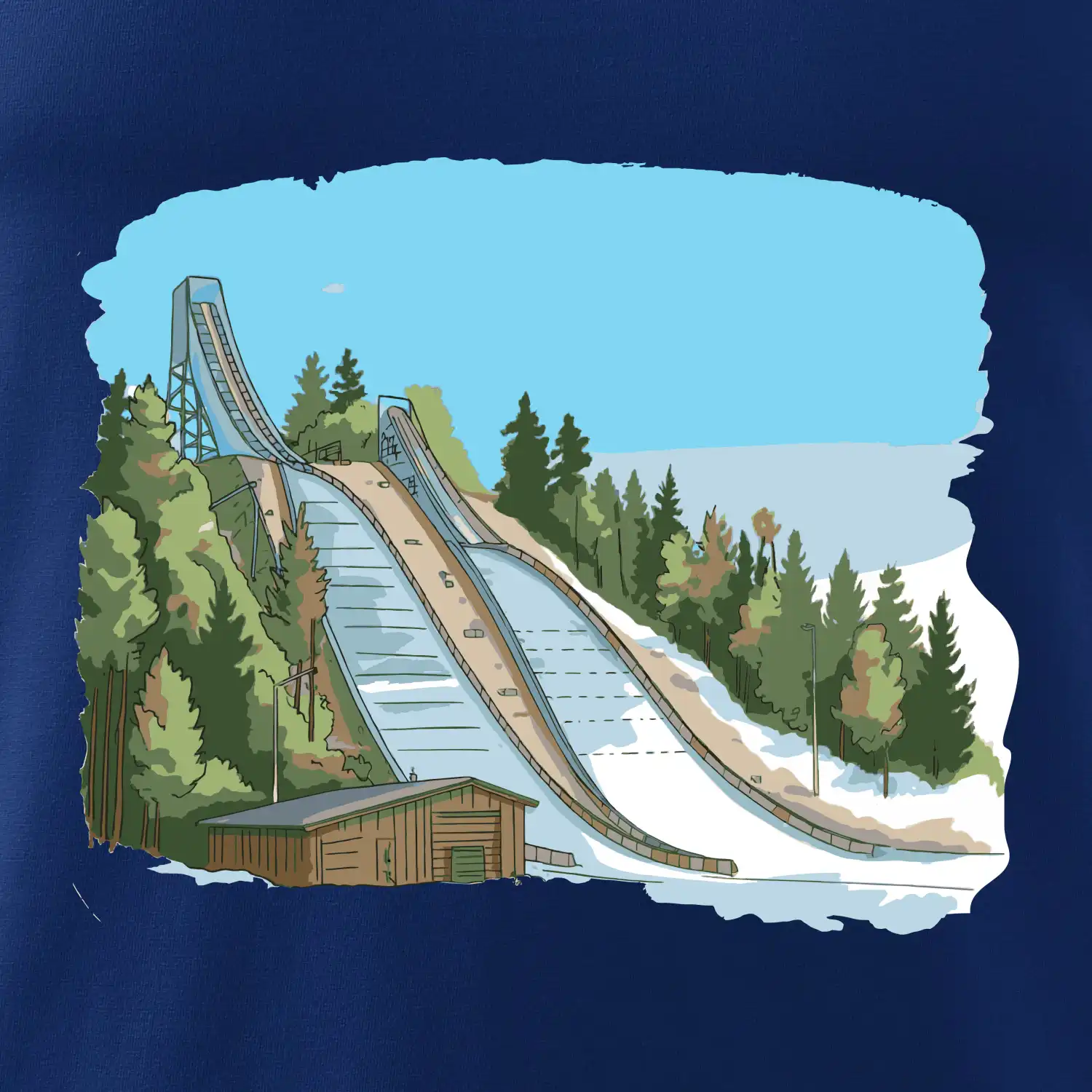 Obrázek skokanských můstků