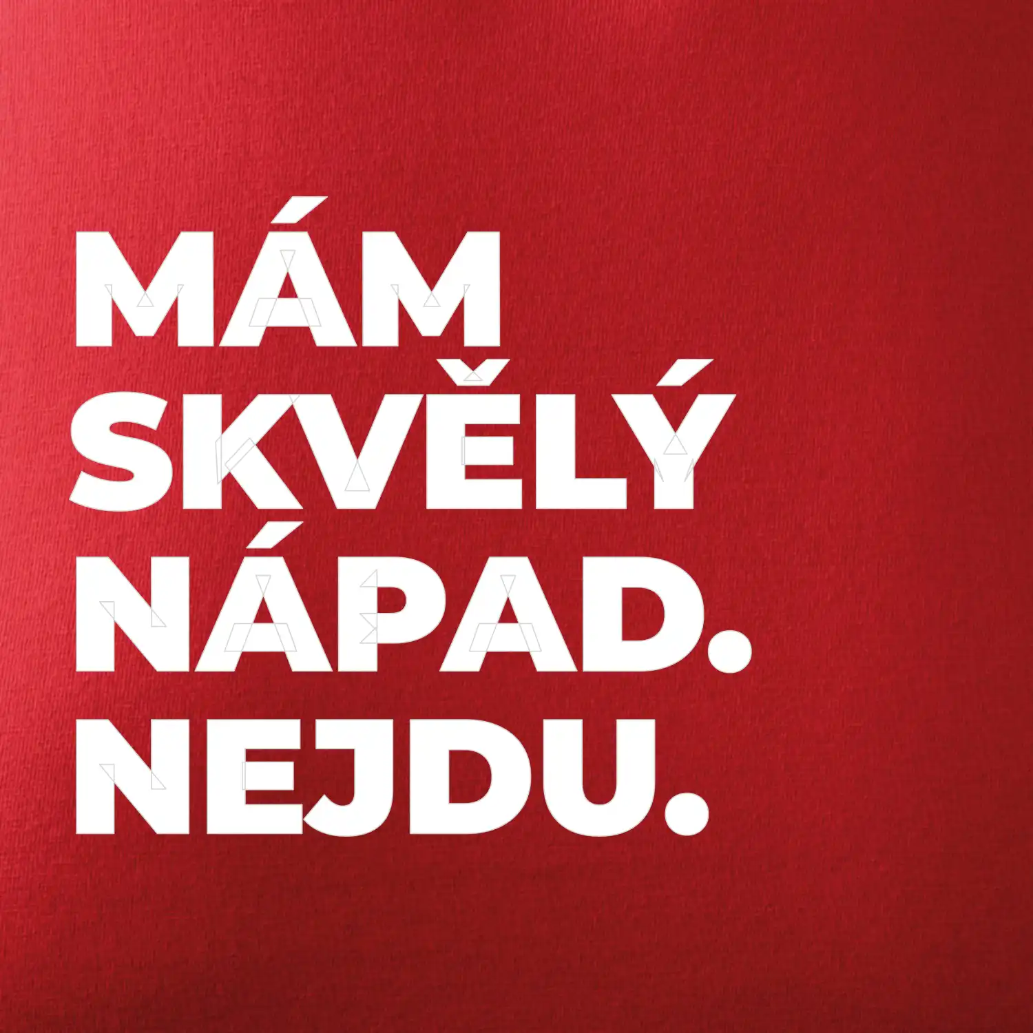 MÁM SKVĚLÝ NÁPAD. NEJDU.