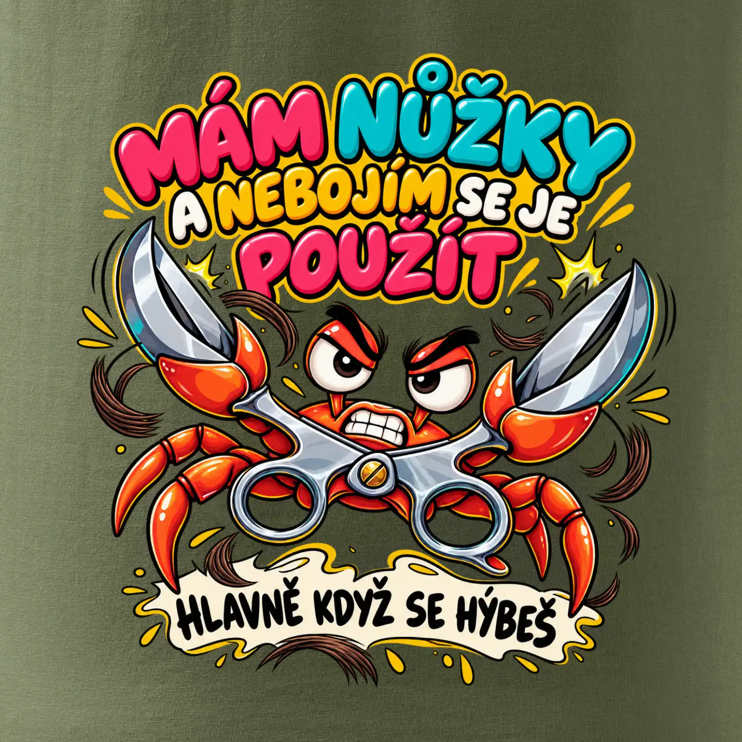 Mám nůžky a nebojím se je použít