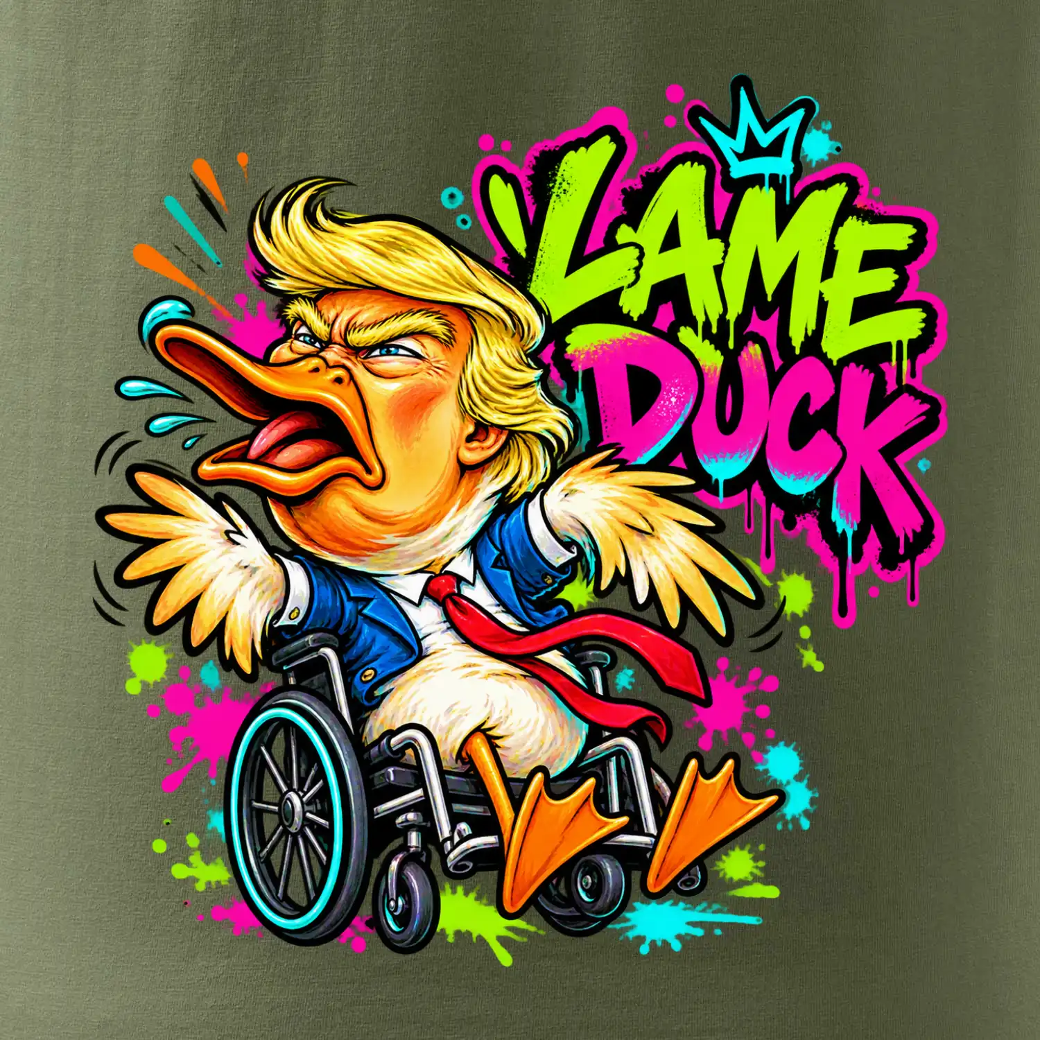 Trump lame duck graffiti