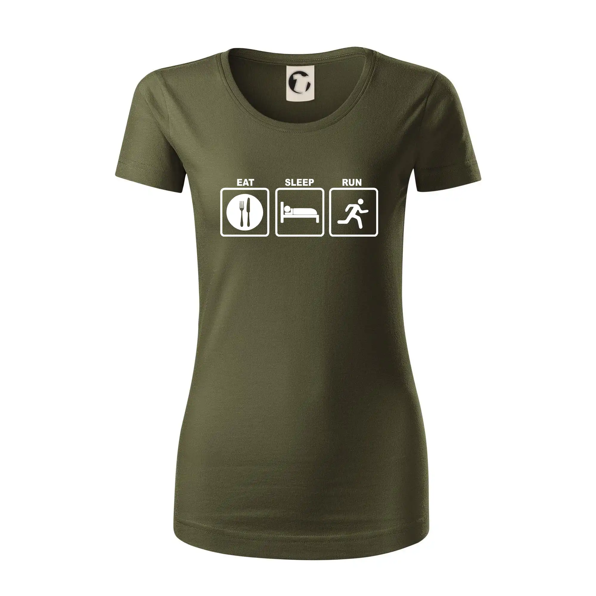 Eat sleep run čtverce