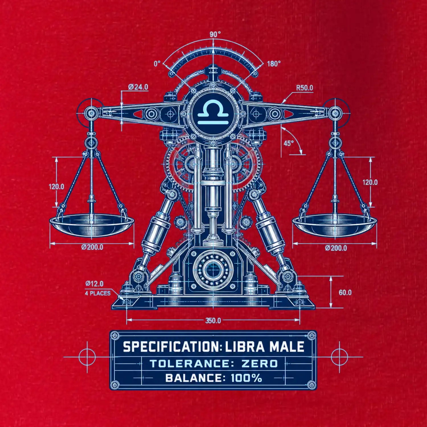 Váhy Engineering of Libra technický motiv