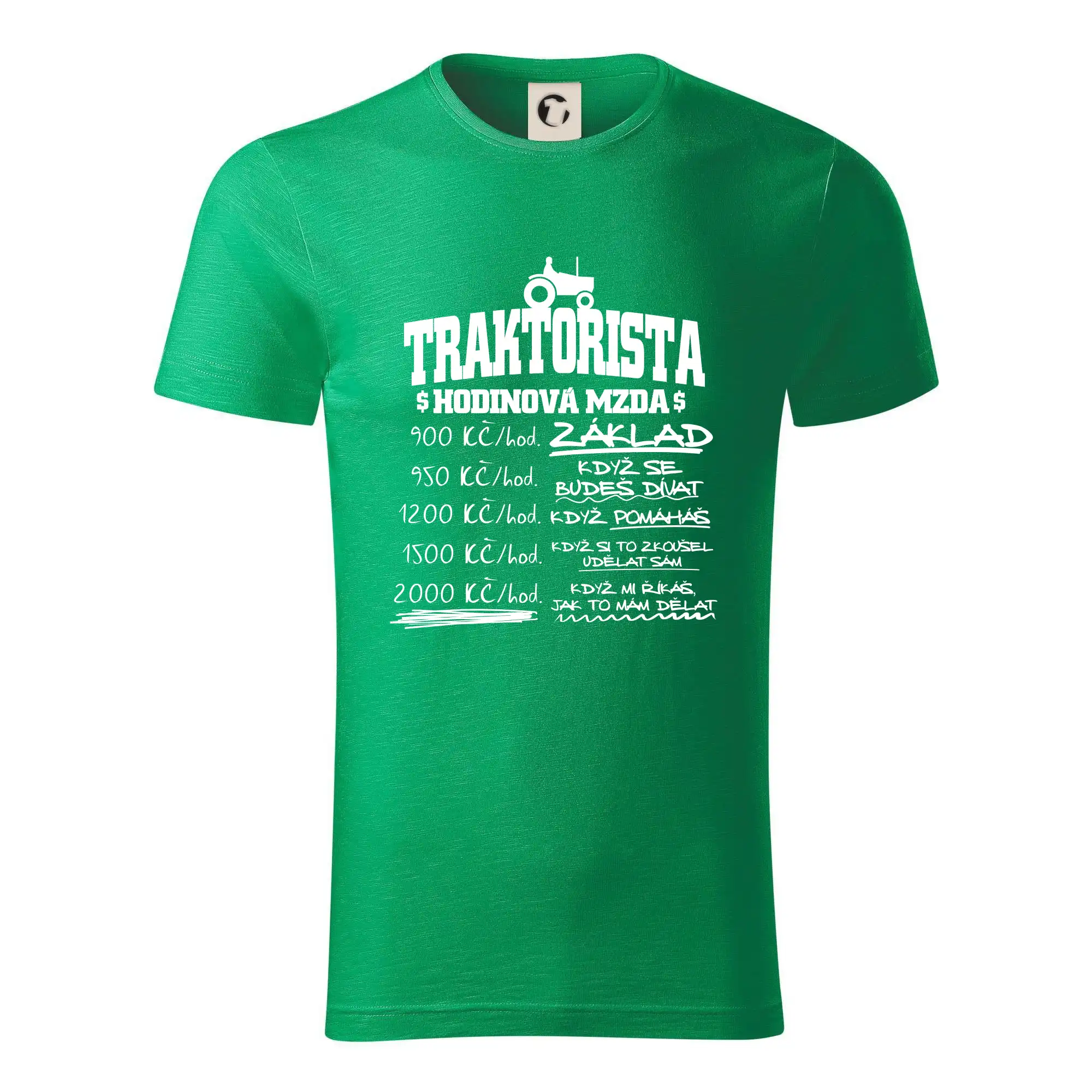 Traktorista hodinová mzda