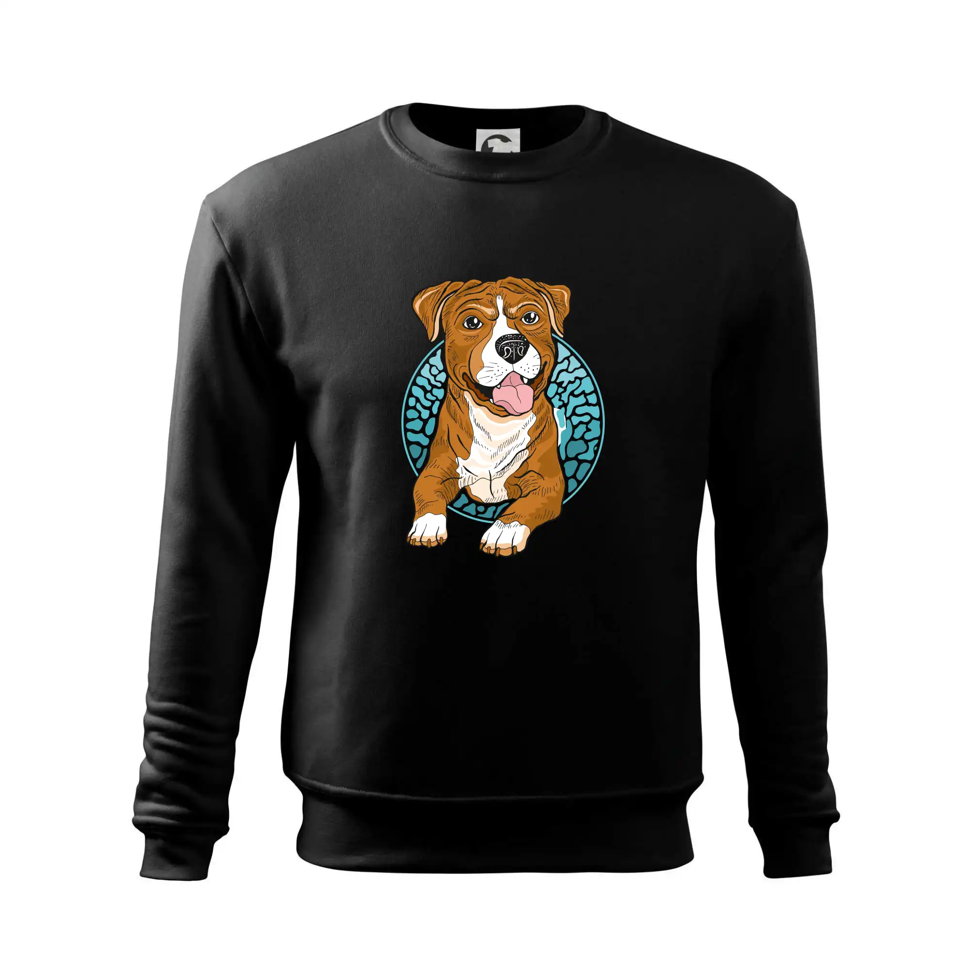 Americký staford kreslený v kolečku (Pecka design)