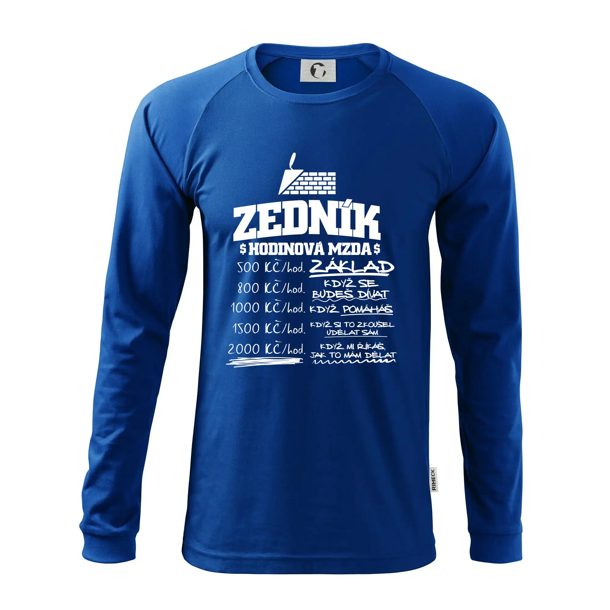 Hodinová mzda zedník