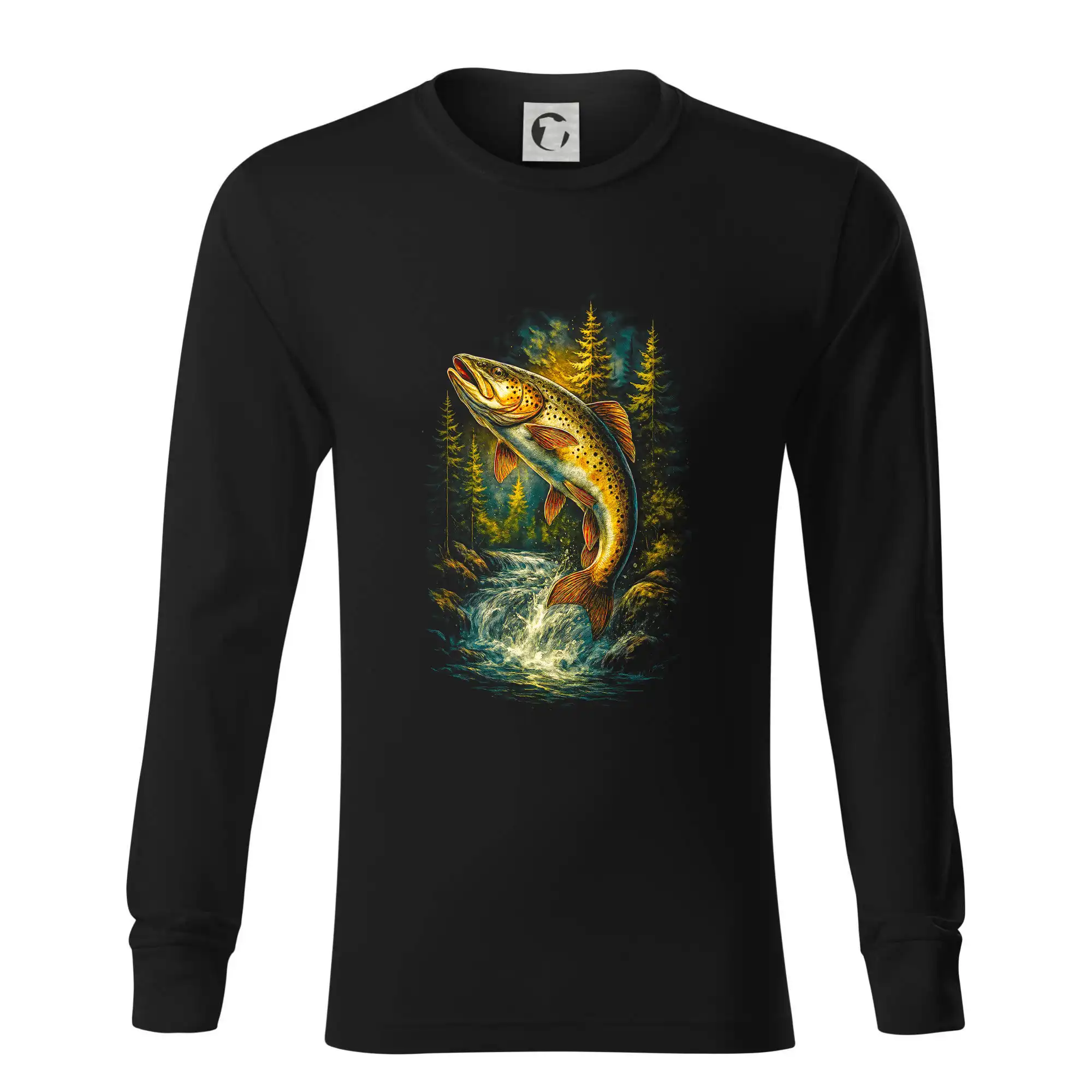 Obrázek pstruh a stromy