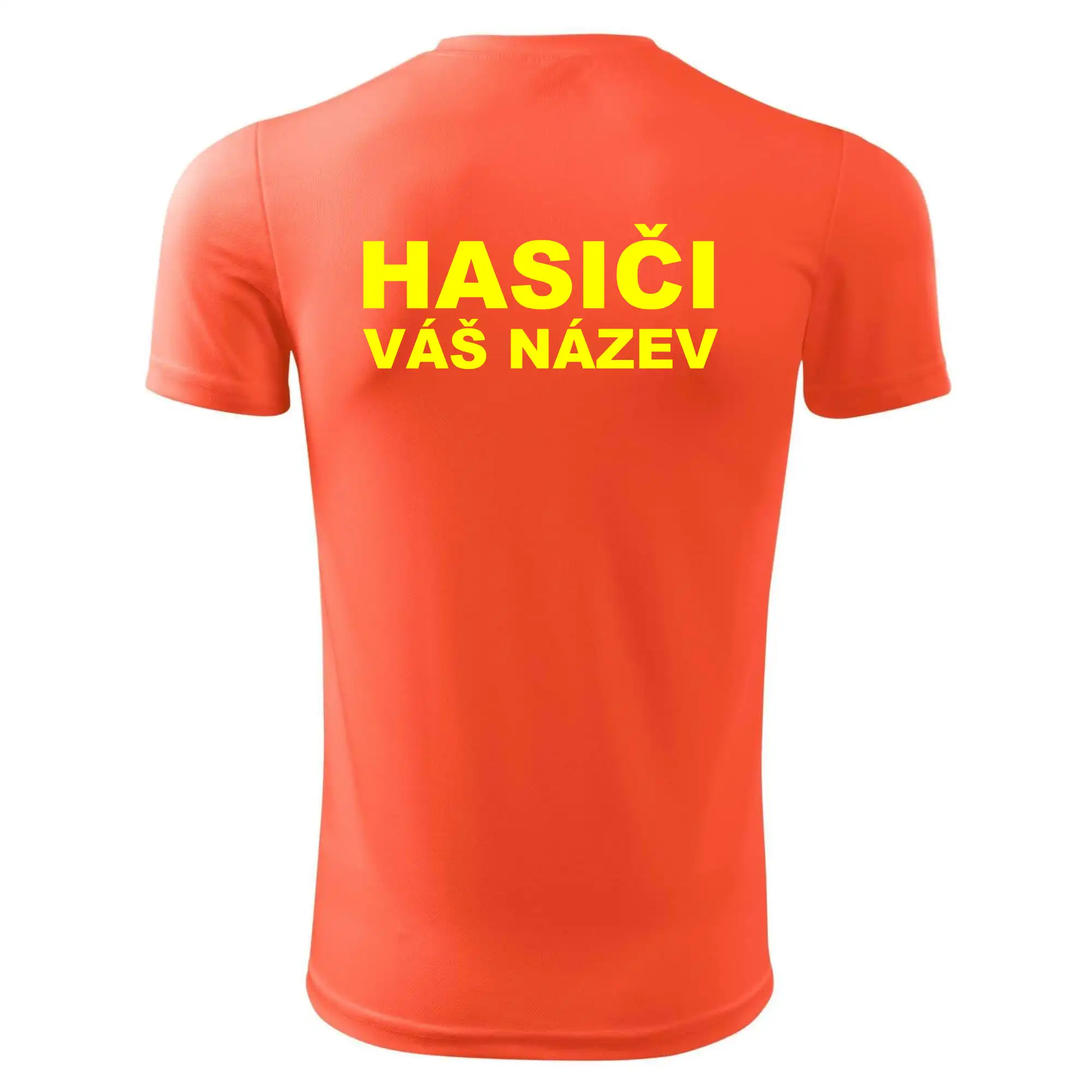 Hasiči - žlutý nápis - váš název sboru