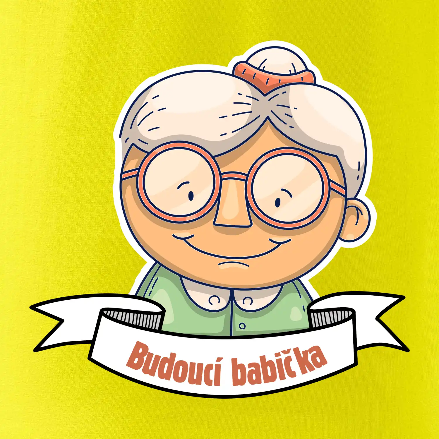 Budoucí babička kreslená