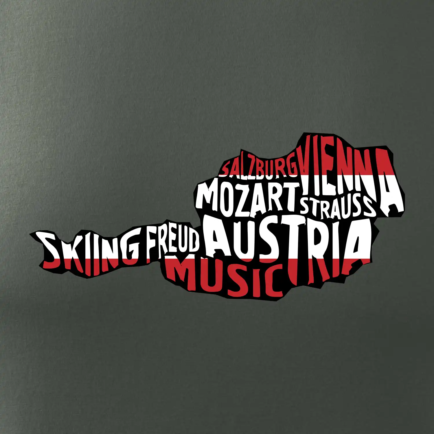 Mapy - názvy měst - Rakousko