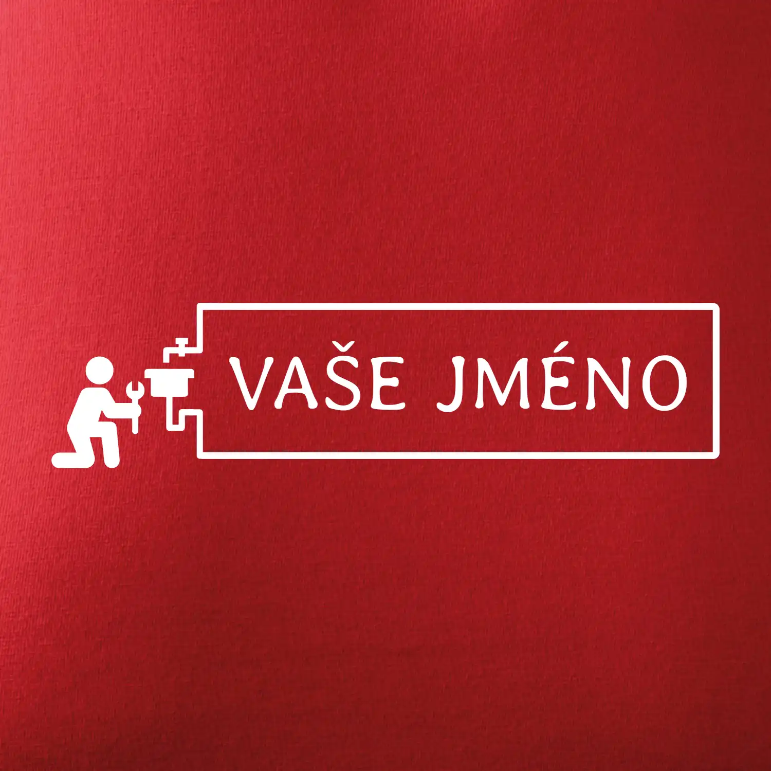 Instalatér - jméno v rámečku