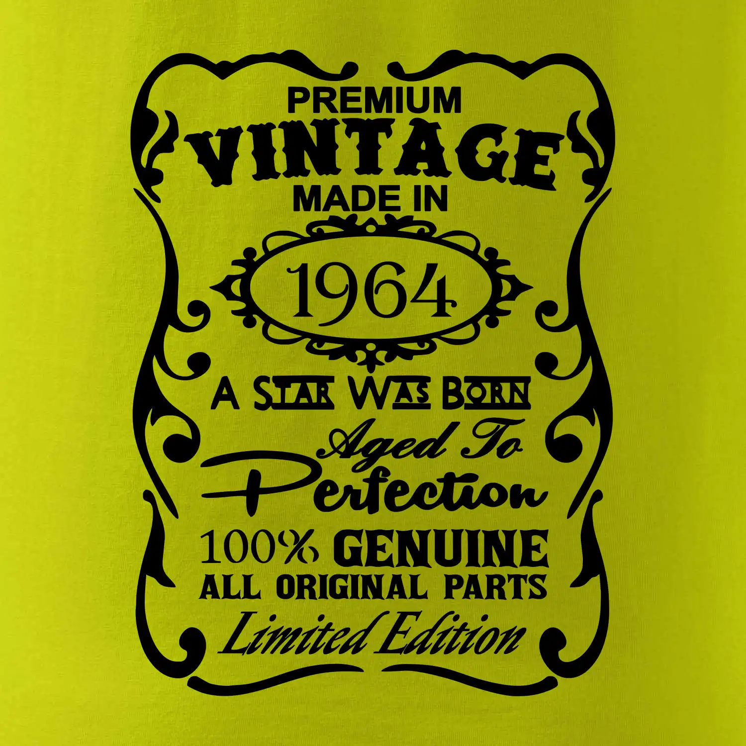 Vintage Etiketa - 1964