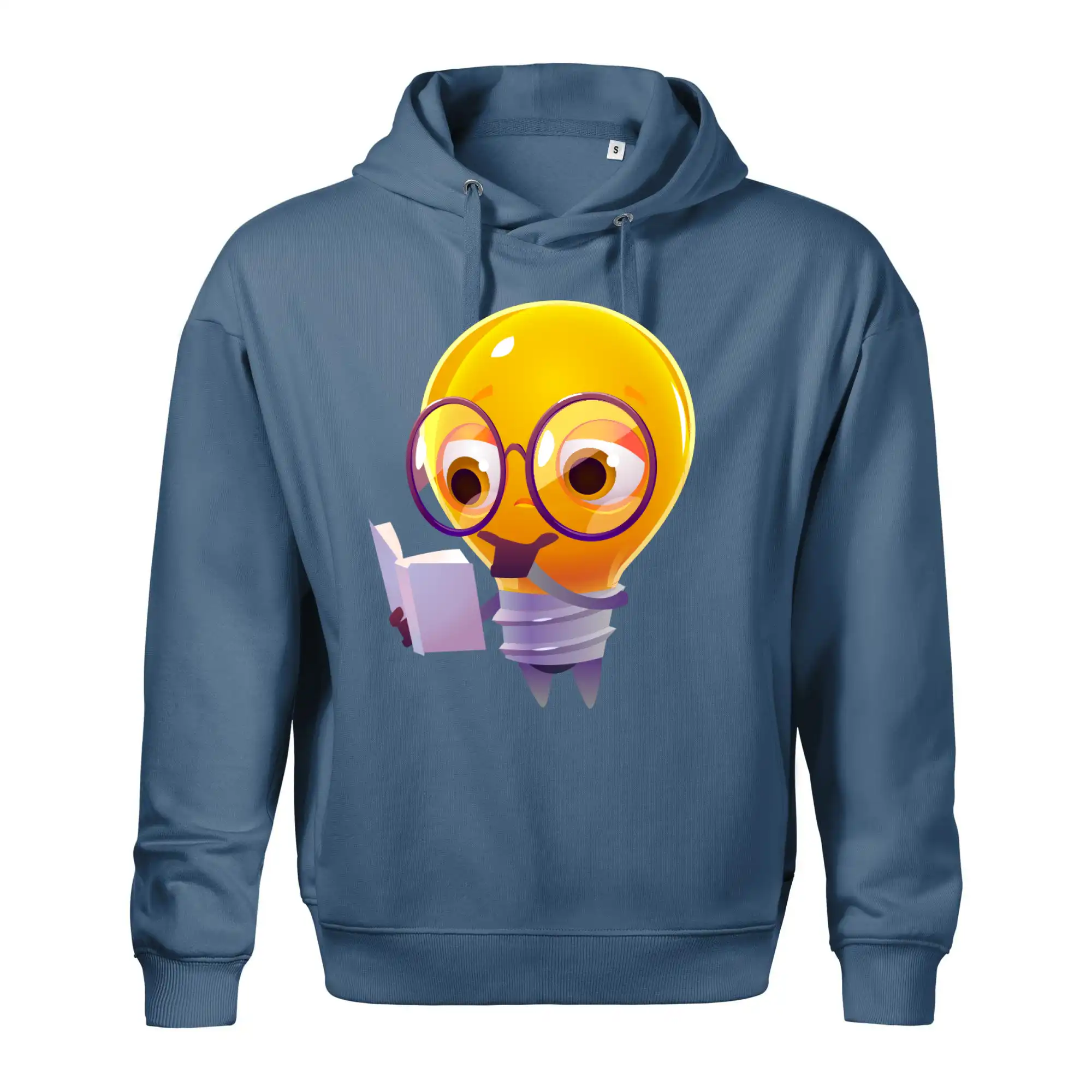 Žárovka přemýšlí nad knihou