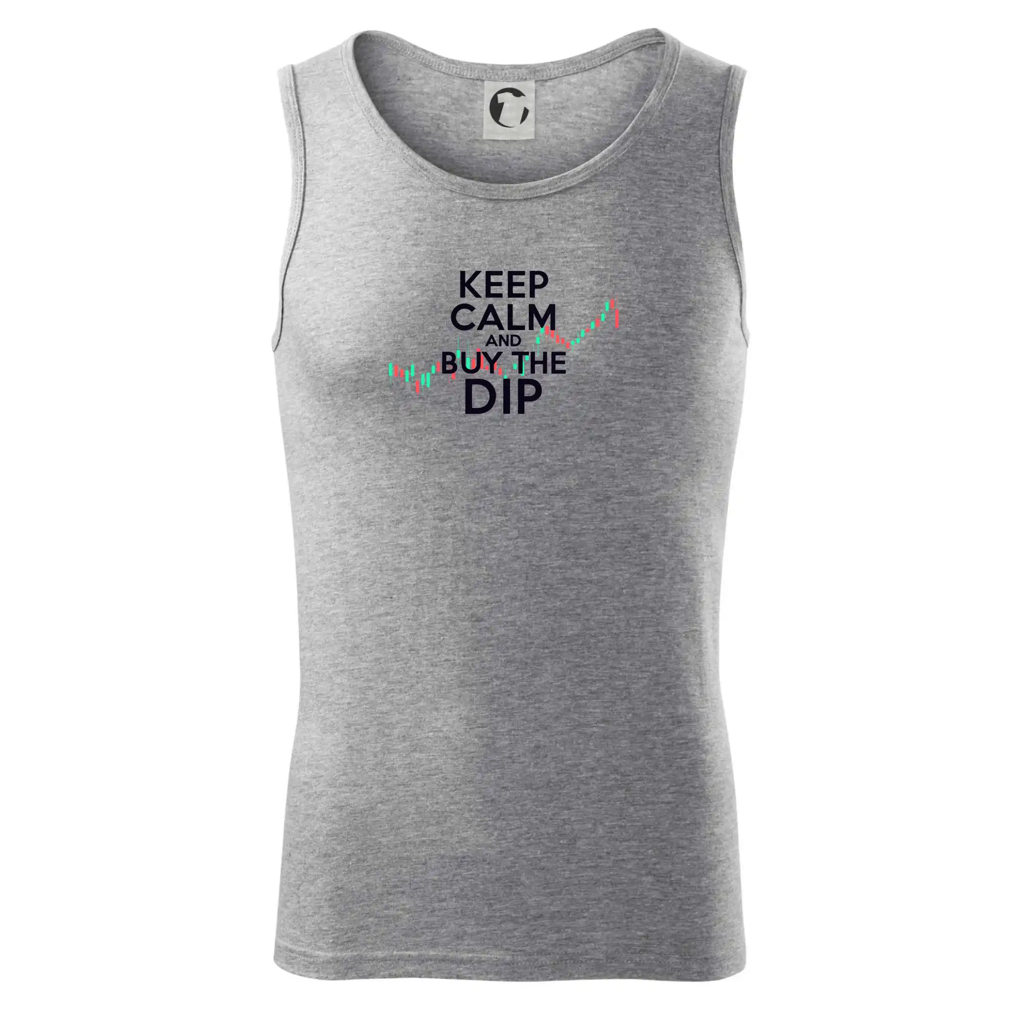 Zeleno červený graf Keep Calm and Buy the Dip