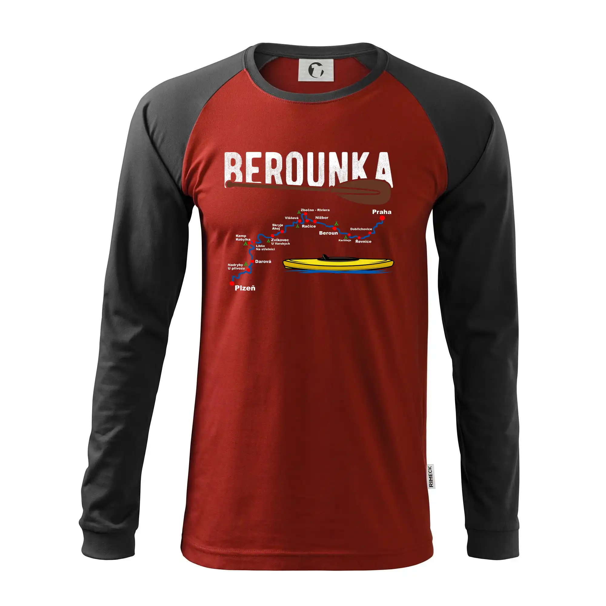 Mapa řeky Berounky