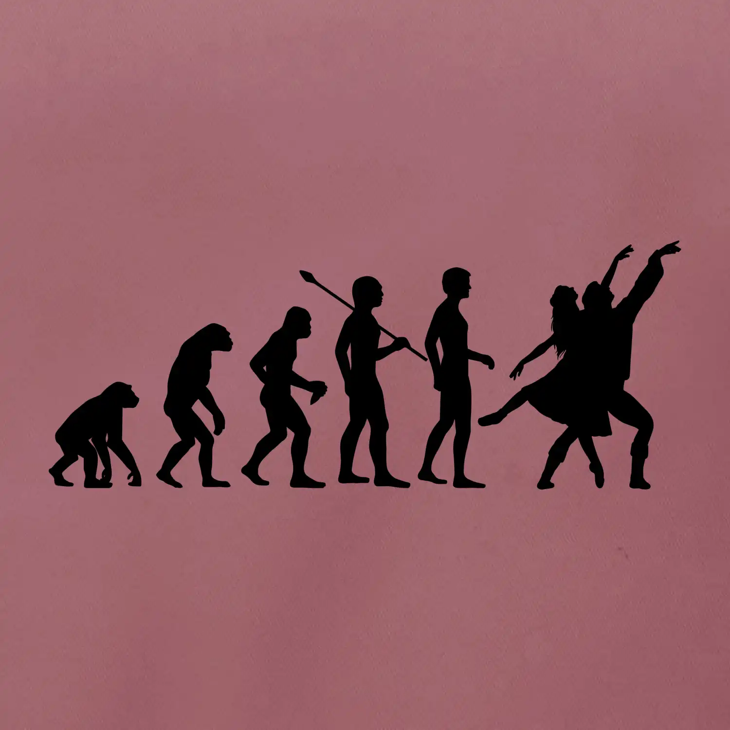 Evoluce tanec - tančící dvojice