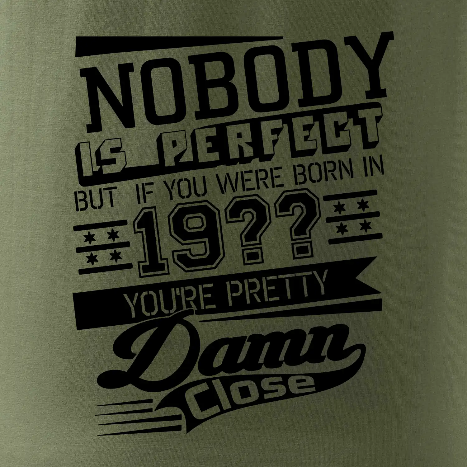 Nobody is perfect - Vlastní ročník