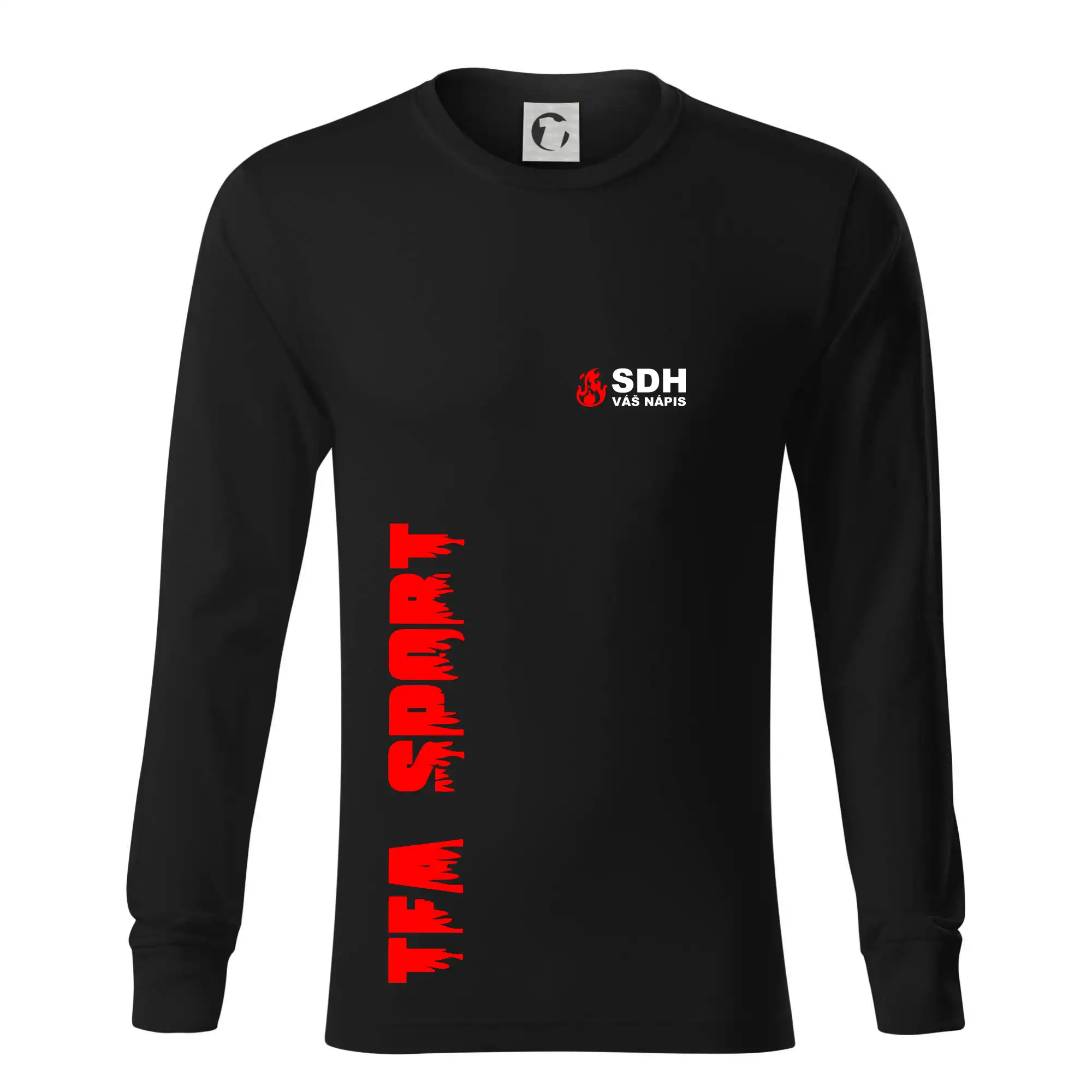 TFA Sport SDH (červený oheň) - Vlastní nápis