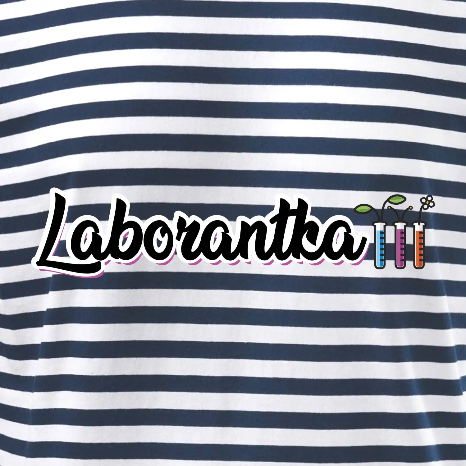 Laborantka a zkumavky
