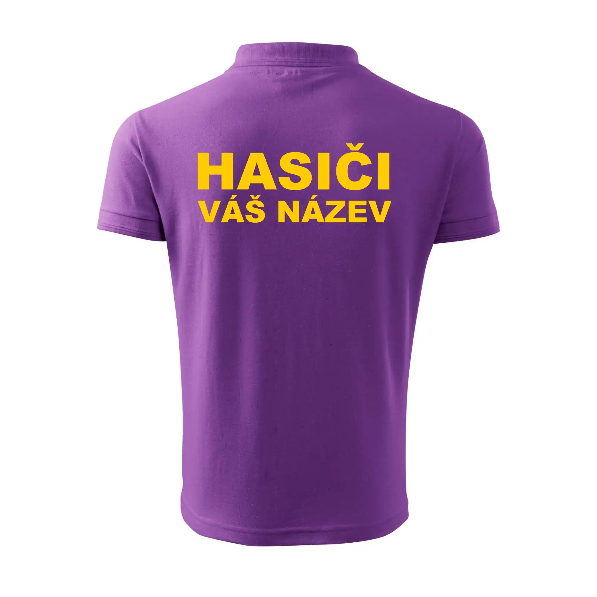 Hasiči - žlutý nápis - váš název sboru